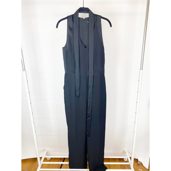 Banana Republic Black Wide Leg Sleeveless Jumpsuit - Picture 2 of 8